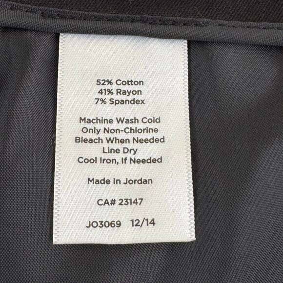 Talbots Pants Women's Size 12 Petite Heritage Black Cropped Casual Career - Picture 5 of 8